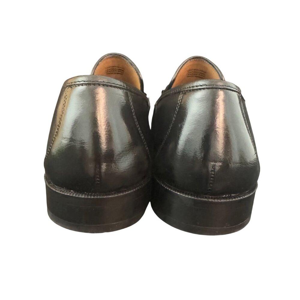 Brass Boot Walking Gloves Men's Black Leather Alligator Print Loafers Size 11.5M - Picture 4 of 12